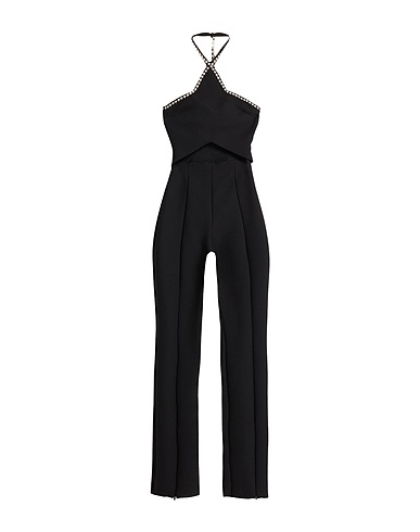 MSGM Jumpsuits and Overalls Black 84% Polyester, 10% Viscose, 6% Elastane