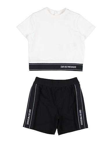 EMPORIO ARMANI Baby co-ord  White 100% Cotton, Polyester, Elastane, Polyamide