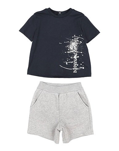 EMPORIO ARMANI Completo Baby  Blu notte 100% Cotone, Poliestere
