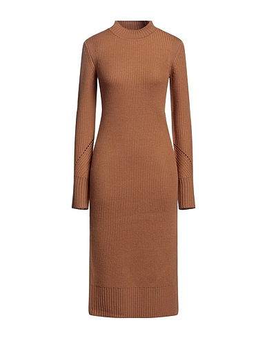 PATRIZIA PEPE Midi dress Camel 70% Wool, 30% Acrylic