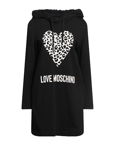 LOVE MOSCHINO Short dress Black 100% Cotton