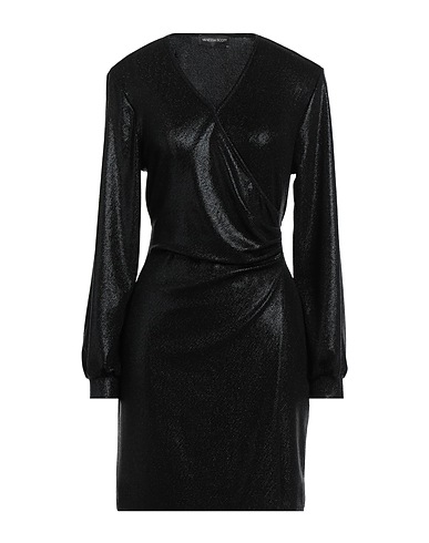 VANESSA SCOTT Short dress Black 86% Nylon, 9% Metal, 5% Elastane