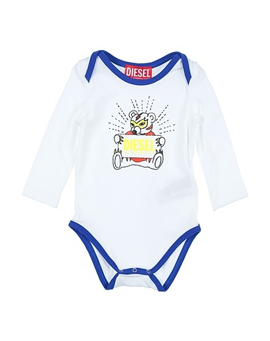 DIESEL Baby bodysuit White 95% Cotton, 5% Elastane