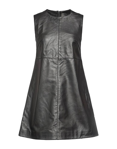 MUUBAA Short dress Black 100% Sheepskin