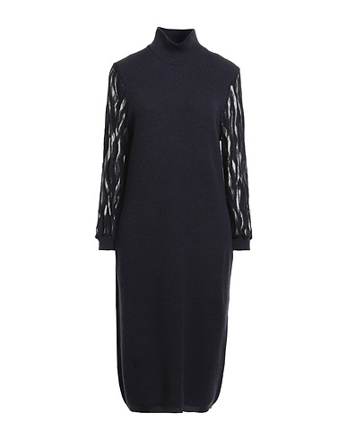 PESERICO Knit dress Midnight blue 70% Virgin Wool, 20% Silk, 10% Cashmere