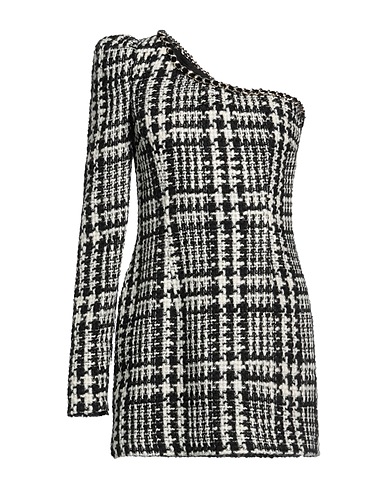 AMEN Short dress Black 50% Acrylic, 33% Wool, 17% Polyester
