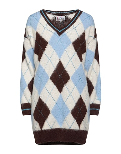 MC2 SAINT BARTH Short dress White 45% Acrylic, 35% Polyamide, 20% Alpaca wool