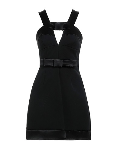 JIL SANDER Short dress Black 100% Virgin Wool, Acetate