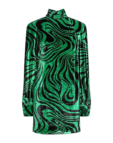 PHILOSOPHY di LORENZO SERAFINI Short dress Green 75% Viscose, 20% Polyamide, 5% Elastane