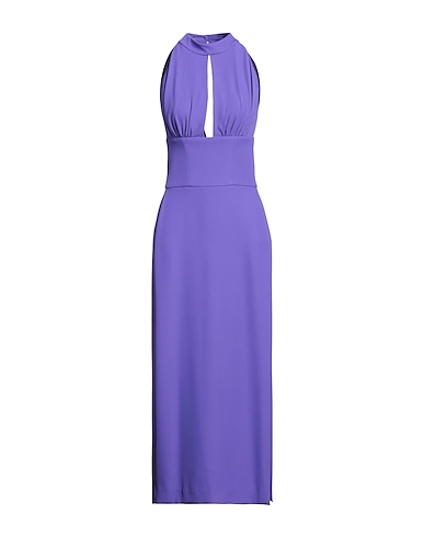 STEFANO DE LELLIS Long dress Purple 92% PES, 8% Elastane