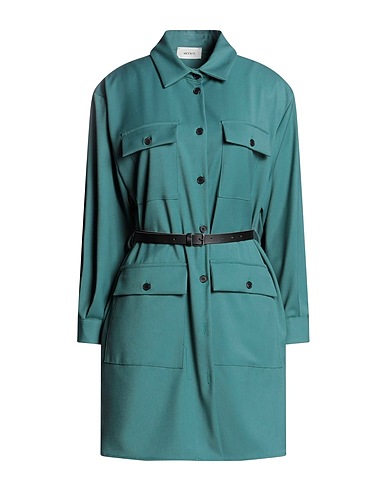 VICOLO Office dress Emerald green 69% Polyester, 25% Viscose, 6% Elastane