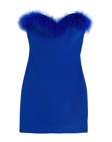 AMEN Short dress Bright blue 70% Polyester, 24% Viscose, 6% Elastane