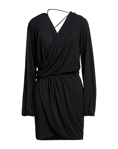DONDUP Short dress Black 100% Polyester