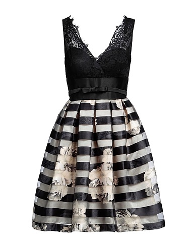 MARFIL Short dress Black 100% Polyester