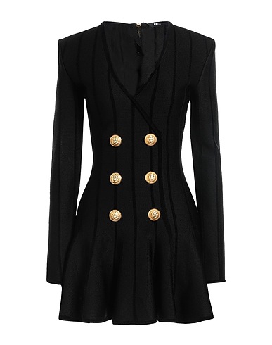 BALMAIN Blazer dress Black 97% Viscose, 3% Polyamide