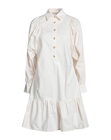YES ZEE by ESSENZA Shirt dress Ivory 100% Cotton