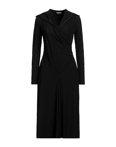TOM FORD Midi dress Black 64% Acetate, 36% Viscose