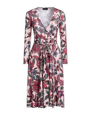 ANGELA MELE MILANO Midi dress Light pink 50% Viscose, 45% Polyester, 5% Elastane