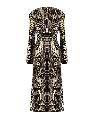 ROBERTO CAVALLI ひざ丈ワンピース サンド ポリエステル 100%