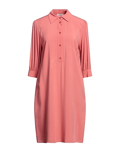 THINK Vestito chemisier Salmone 100% Viscosa