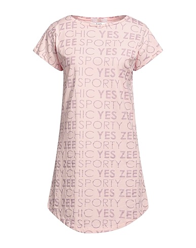 YES ZEE by ESSENZA Short dress Light pink 95% Cotton, 5% Elastane
