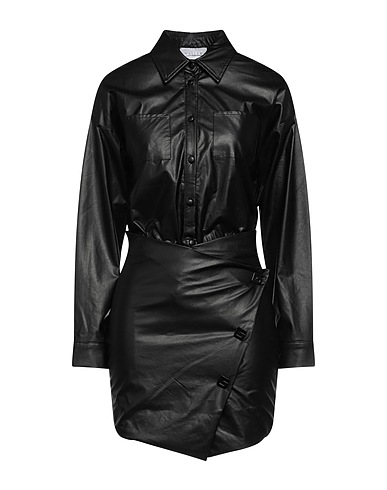 GAëLLE Paris Short dress Black 100% Polyurethane
