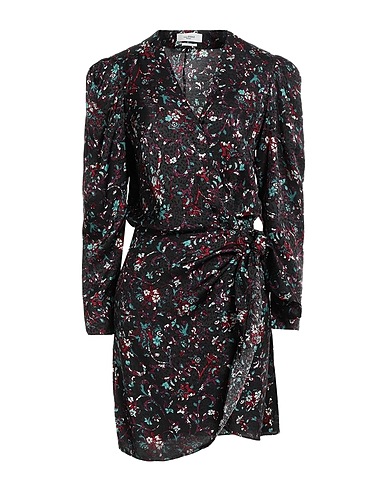 MARANT ÉTOILE Sheath dress Black 60% Viscose, 40% Rayon, Silk