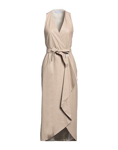GAëLLE Paris Midi dress Beige 100% Polyurethane