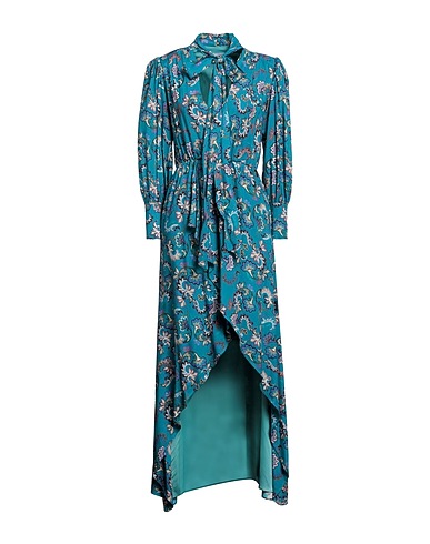 GAëLLE Paris Long dress Pastel blue 100% Viscose, Polyester, Elastane