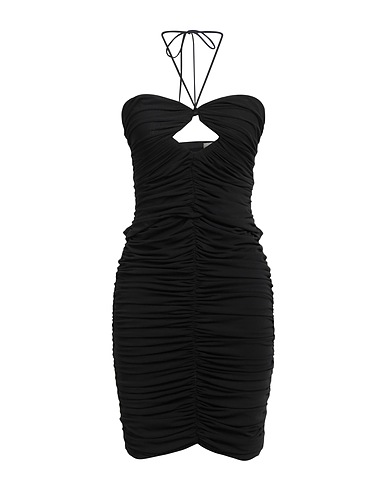MAGDA BUTRYM Kurzes Kleid Schwarz 63% Viskose, 24% Polyester, 13% Elastan