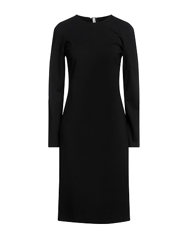 LIVIANA CONTI Midi dress Black 68% Viscose, 27% Polyamide, 5% Elastane
