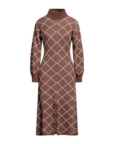 CRIDA Milano Midi dress Light brown 100% Cashmere