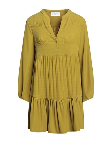 SOALLURE Short dress Military green 97% Polyester, 3% Elastane