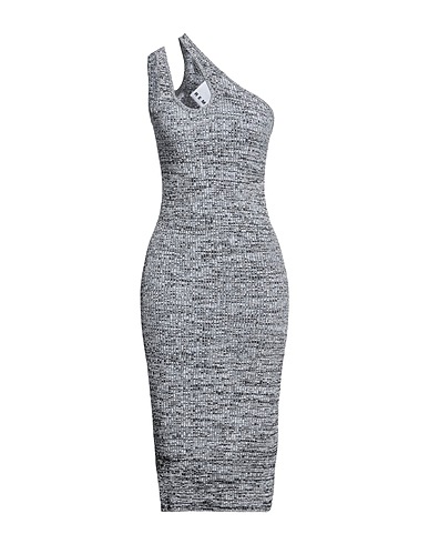 REMAIN BIRGER CHRISTENSEN Midi-Kleid Schwarz 58% Viskose, 27% Polyamid, 15% Elastan