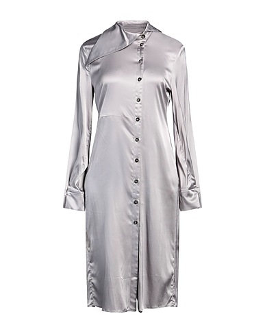 LIVIANA CONTI Vestito chemisier Grigio 97% Viscosa, 3% Elastan