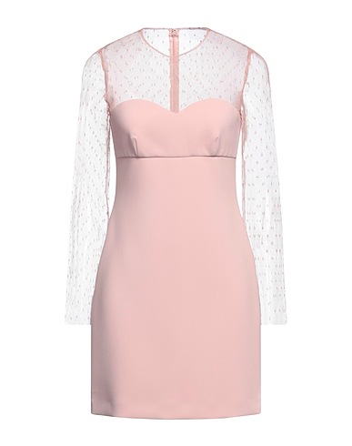 REDValentino Короткое платье Пудровый 100% Полиэстер