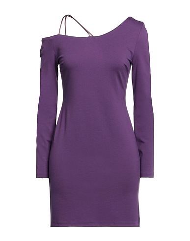 SOALLURE Short dress Purple 65% Viscose, 30% Nylon, 5% Elastane