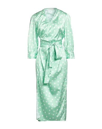 AÉRYNE Vestito chemisier Verde chiaro 100% Poliestere