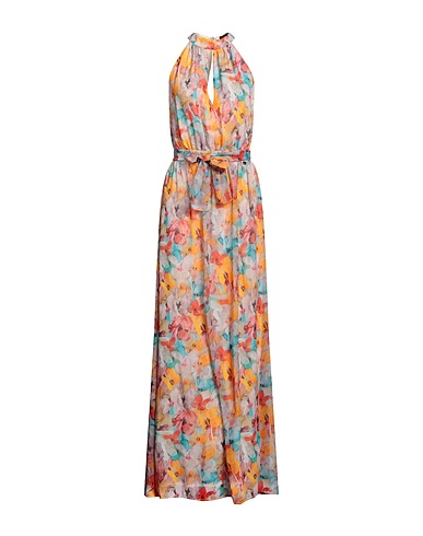 LIU •JO Long dress Beige 100% Polyester
