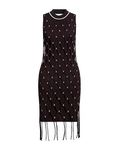 SIMKHAI Midi dress Dark brown 72% Viscose, 28% Polyester