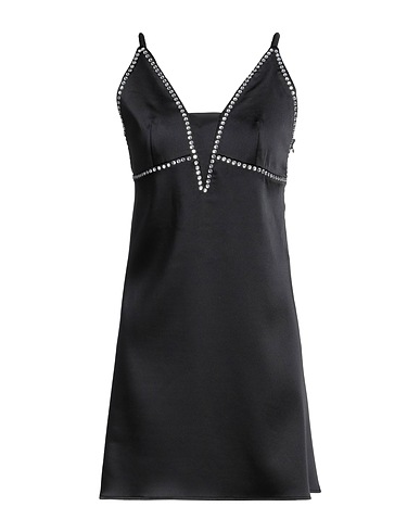 VICOLO Short dress Black 96% Polyester, 4% Elastane
