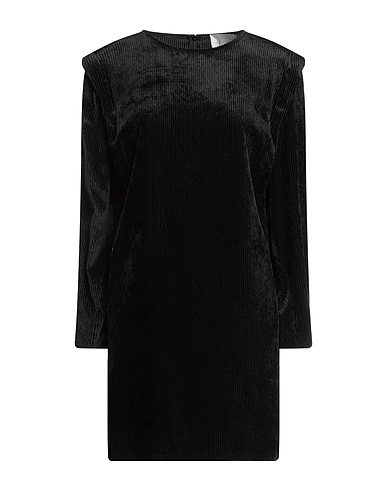 MARCH 23 Vestito corto Nero 99% Viscosa, 1% Elastan