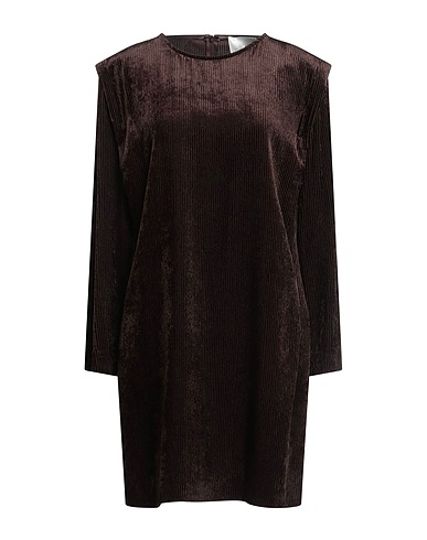 MARCH 23 Short dress Dark brown 99% Viscose, 1% Elastane