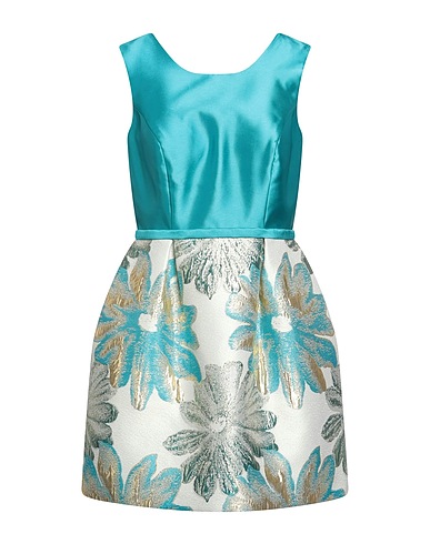 LA LUIGI AULETTA Short dress Turquoise 100% Polyester