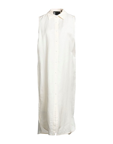 5PREVIEW Hemdkleid Cremeweiß 55% Leinen, 45% Viskose