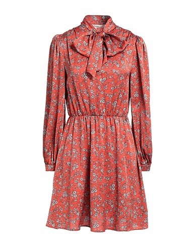 KORALLINE Short dress Brick red 100% Polyester
