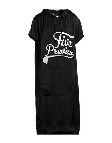 5PREVIEW Midi dress Black 100% Polyester