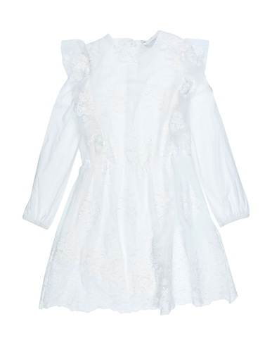ERMANNO SCERVINO JUNIOR Dress White 100% Polyester, Cotton