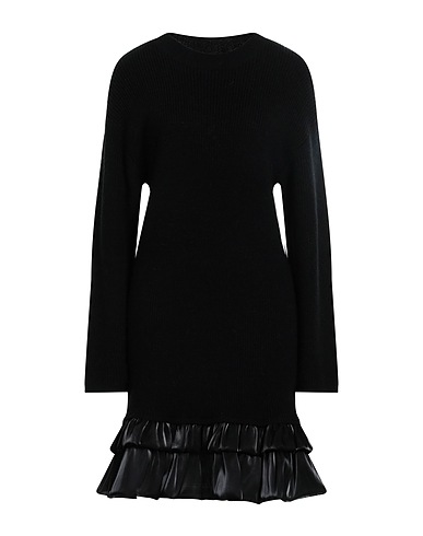 ACTITUDE by TWINSET ミニワンピース・ドレス ブラック アクリル 67% / ウール 18% / ポリエステル 10% / 毛（アルパカ） 5%