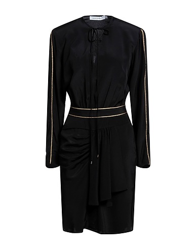 SIMONA CORSELLINI Short dress Black 83% Acrylic, 17% Silk
